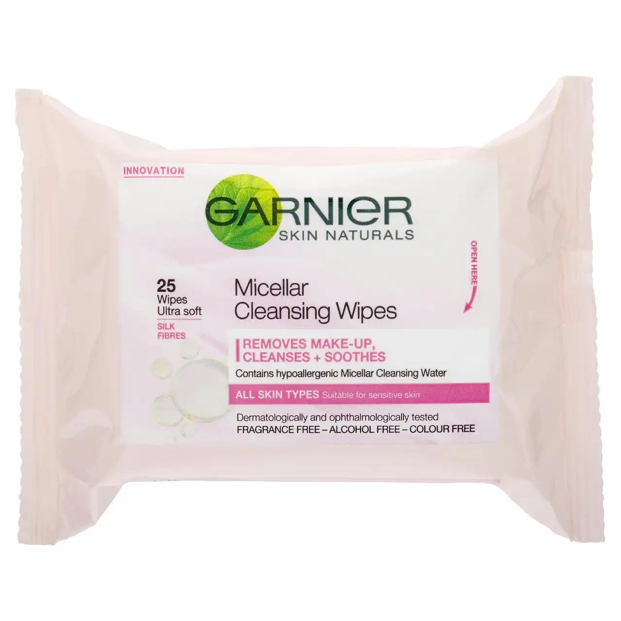 Garnier SkinActive Micellar Cleansing Wipes For All Skin Types x25 144g