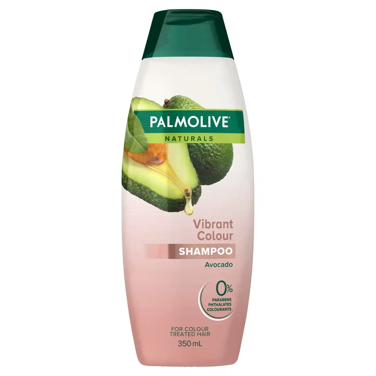 Palmolive Naturals Hair Shampoo, 350mL, Avocado, Vibrant Colour, For Colour Treated Hair