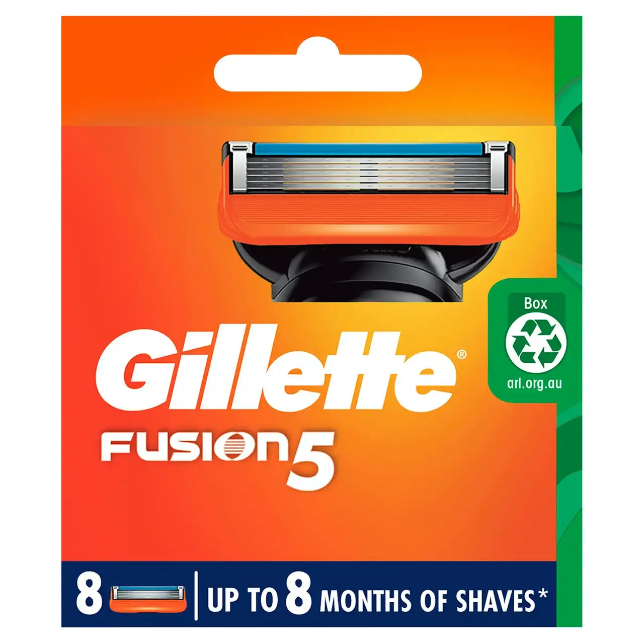 Gillette Fusion5 Razor Blades 8 Cartridges Refills