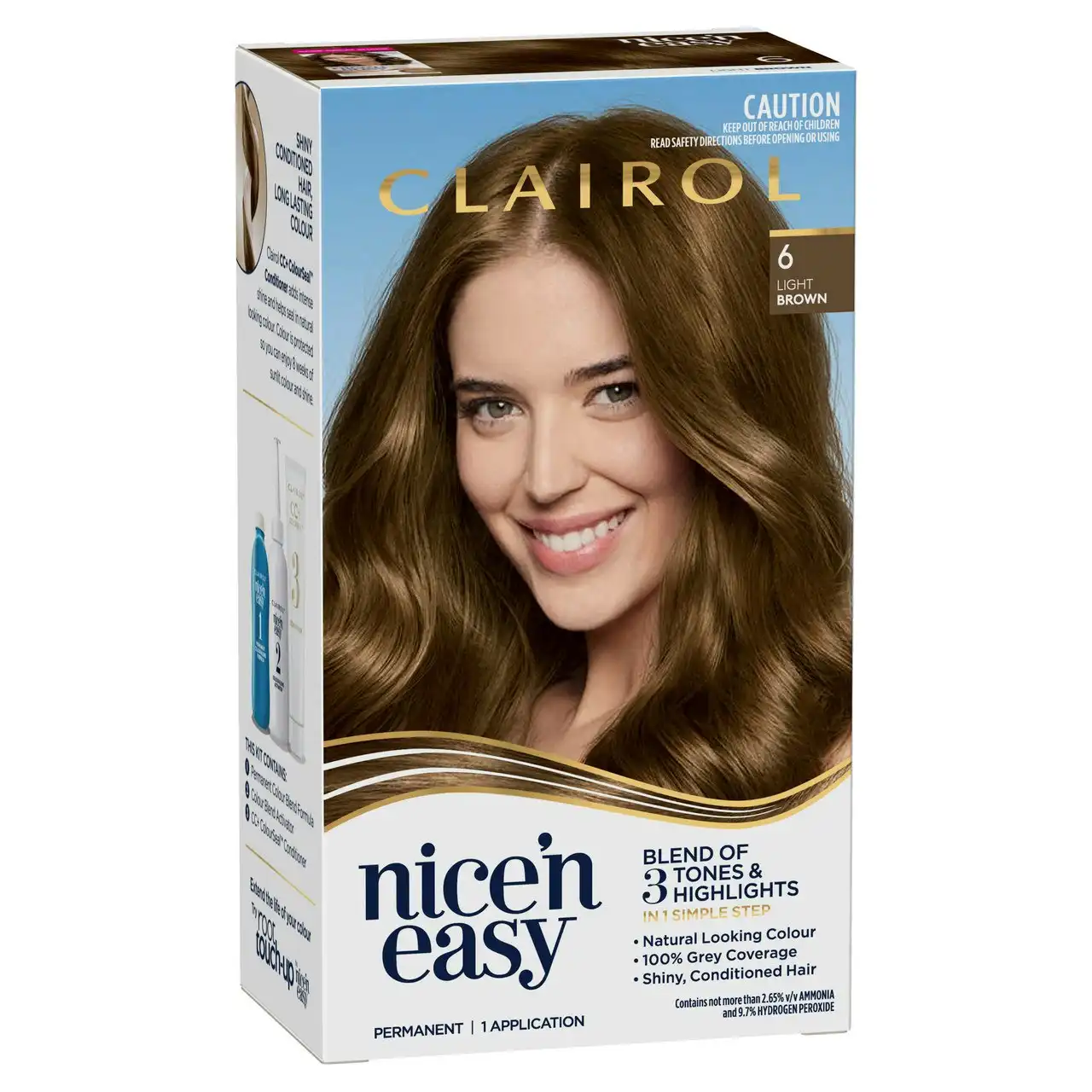 Clairol Nice 'N Easy 6 Natural Light Brown Permanent Hair Colour