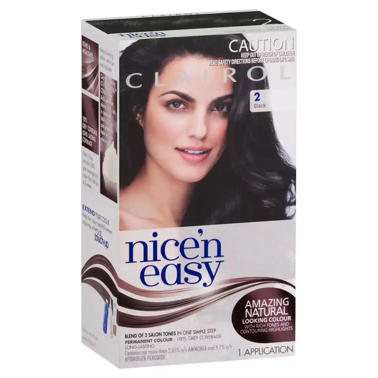 Clairol Nice 'N Easy 2 Natural Black Permanent Hair Coloursmd