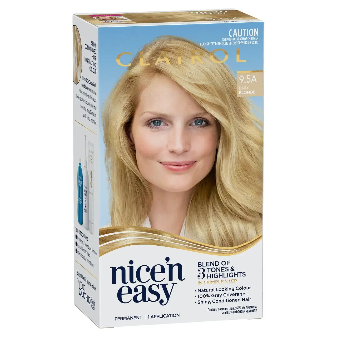 Clairol Nice 'N Easy 9.5A Natural Baby Blonde Permanent Hair Colour
