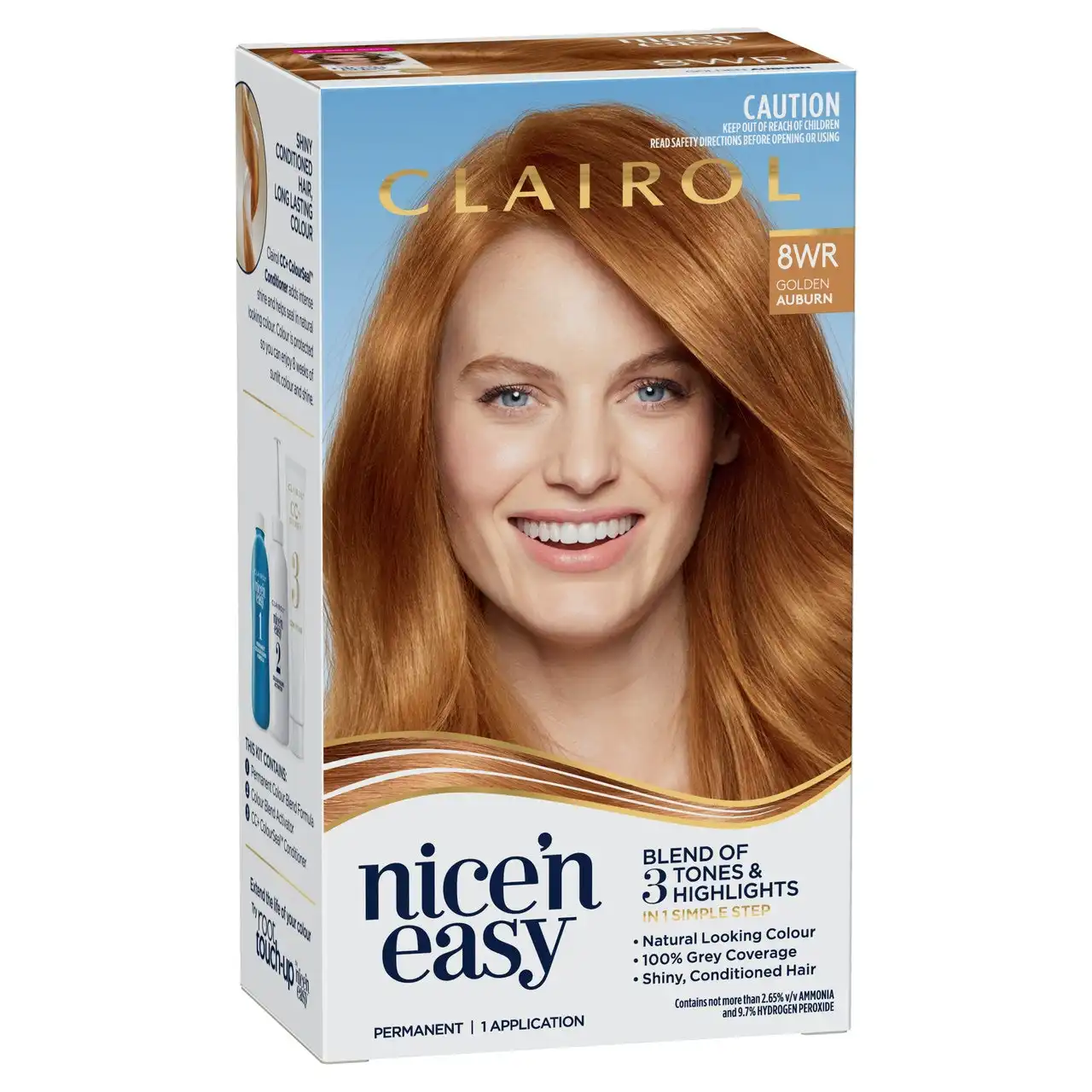 Clairol Nice 'N Easy 8WR Natural Golden Auburn Permanent Hair Colour