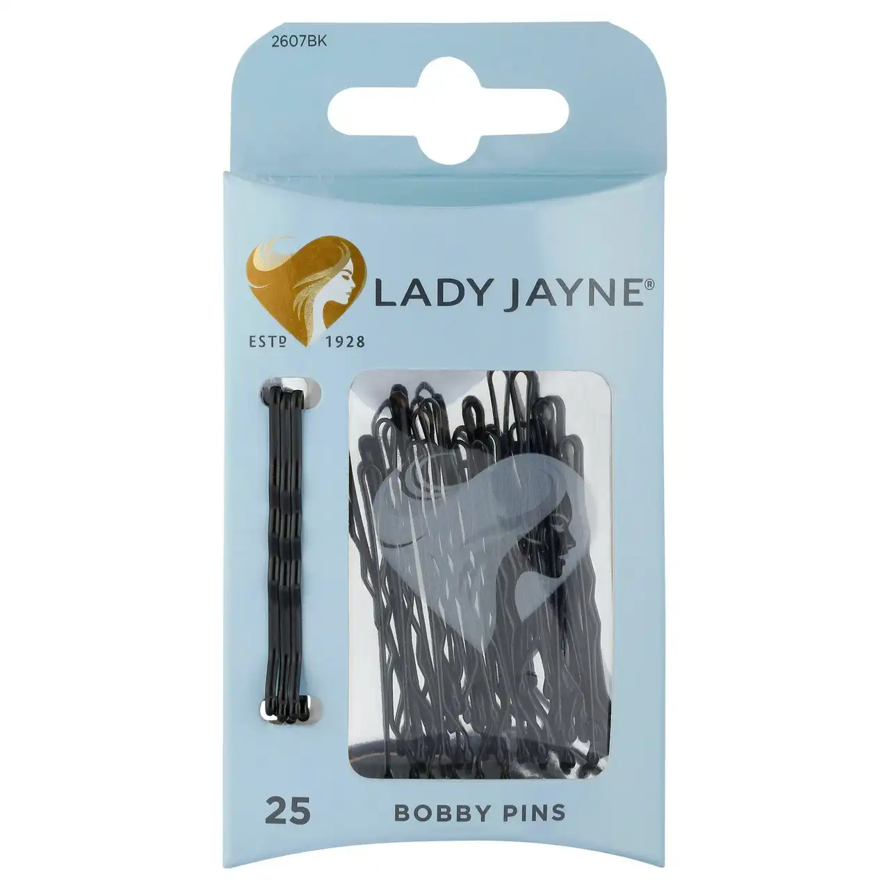 Lady Jayne Black Bobby Pins - 25 Pk