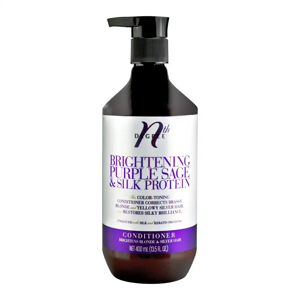 Nth Degree Brightening Purple Sage & Silk Protein Blonde Conditioner 400ml