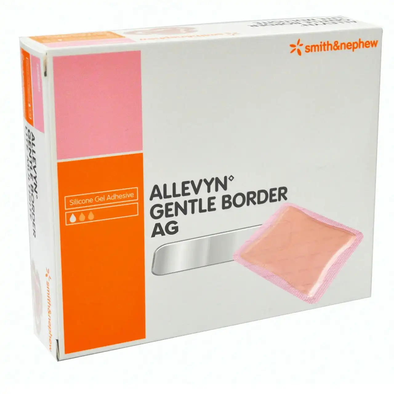 Allevyn AG Gentle Border 7.5cm x 7.5cm - Single Dressing (1 Pack)
