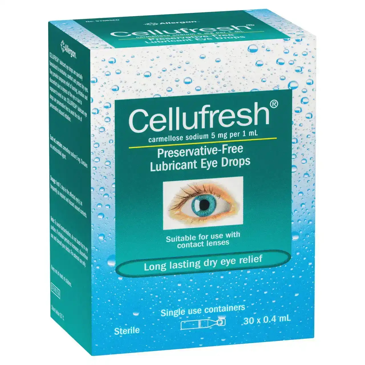CELLUFRESH Lubricant Eye Drops 30 x 0.4mL