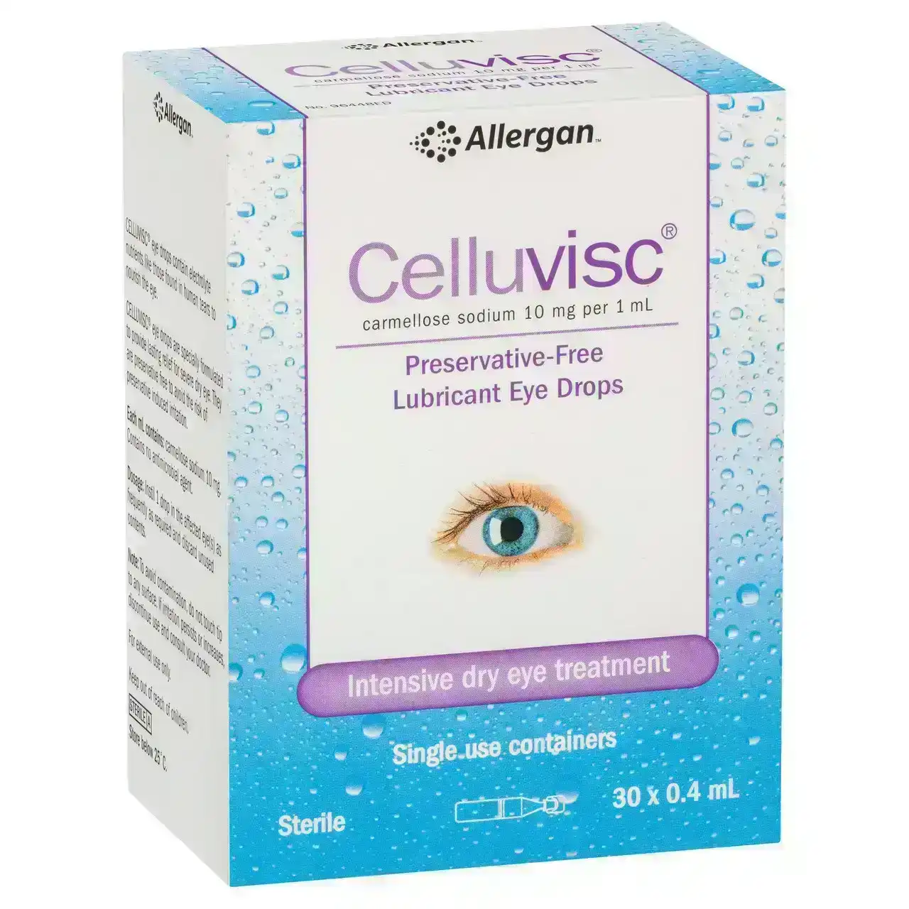 CELLUVISC Lubricant Eye Drops 30 x 0.4mL