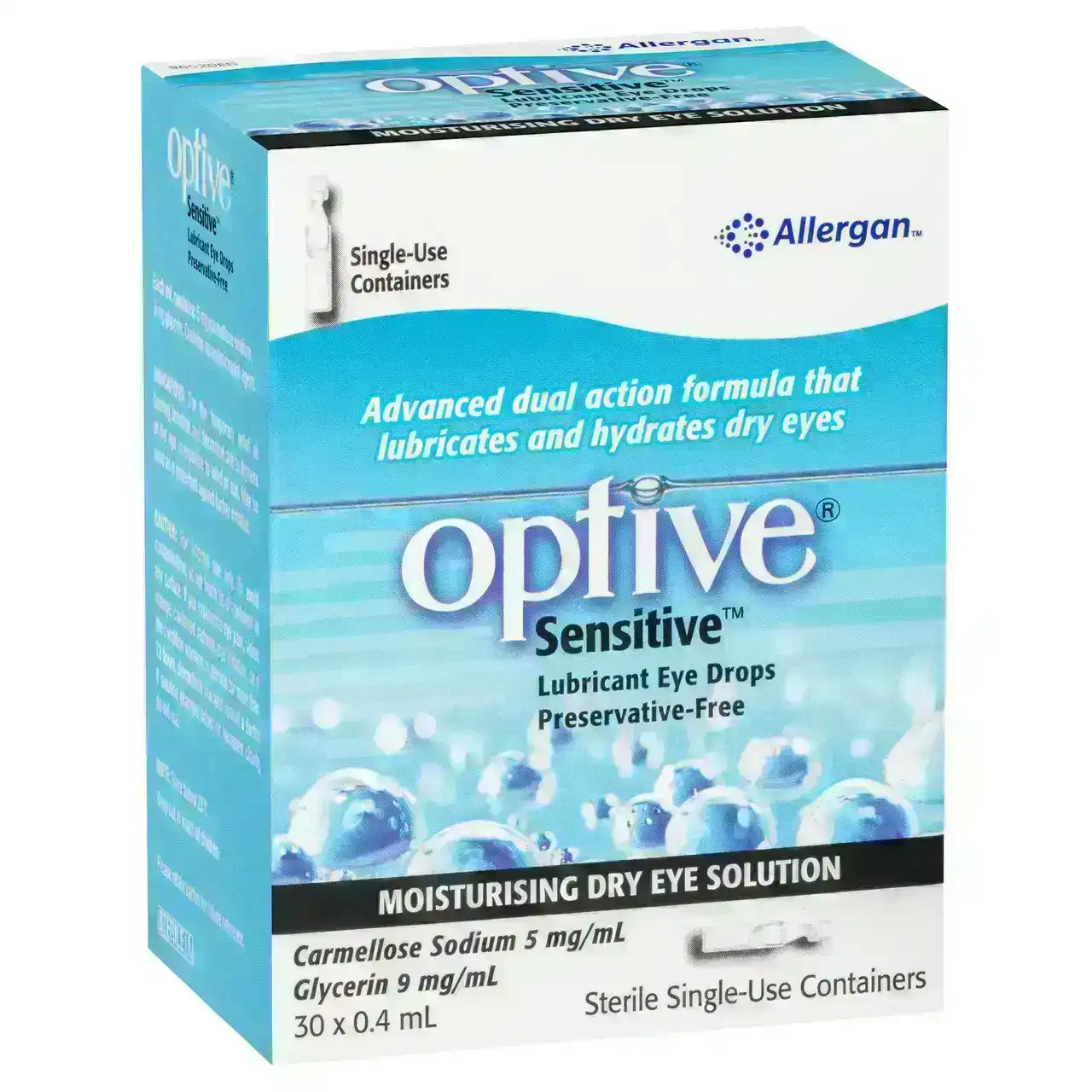 OPTIVE Sensitive Lubricant Eye Drops 30 X 0.4mL