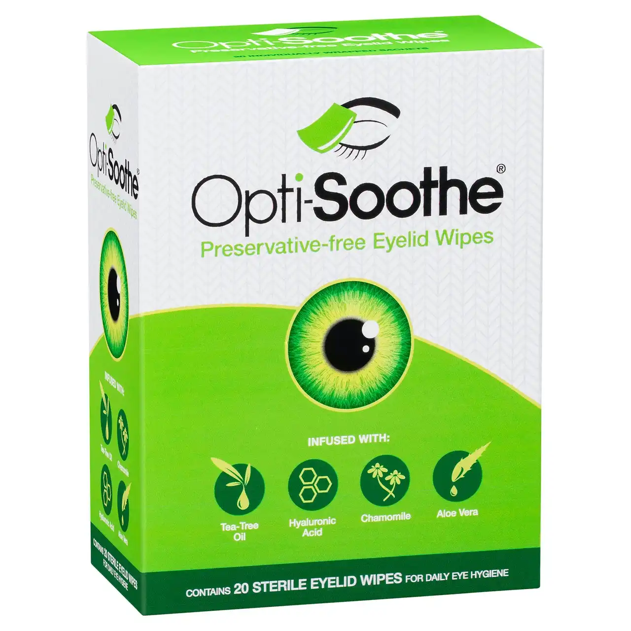 Opti-Soothe(R) Eyelid Wipes 20 Pack