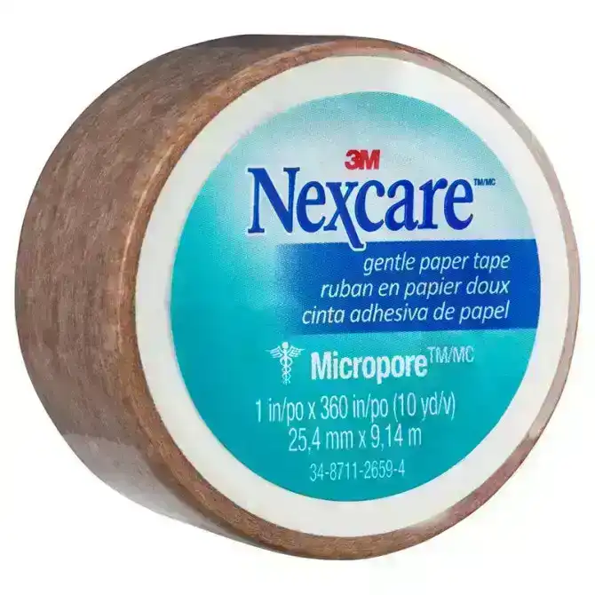 Nexcare Micropore Gentle Paper Tape Tan 25mm x 9m