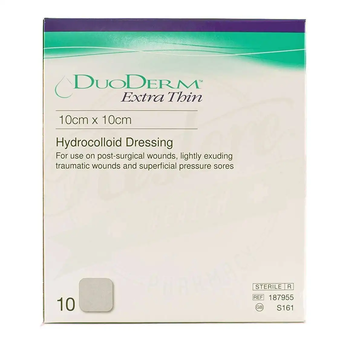 DuoDerm Extra Thin 10cm x 10cm Hydrocolloid - Single Dressing (1 Pack)