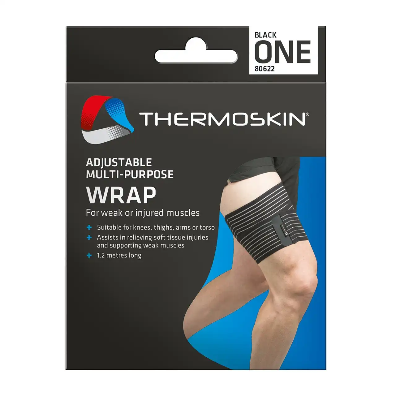 Thermoskin Adjustable Black Multi-Purpose Wrap
