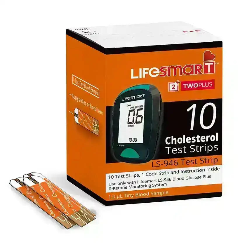 LifeSmart Cholesterol Test Strips LS-946 10 Pack