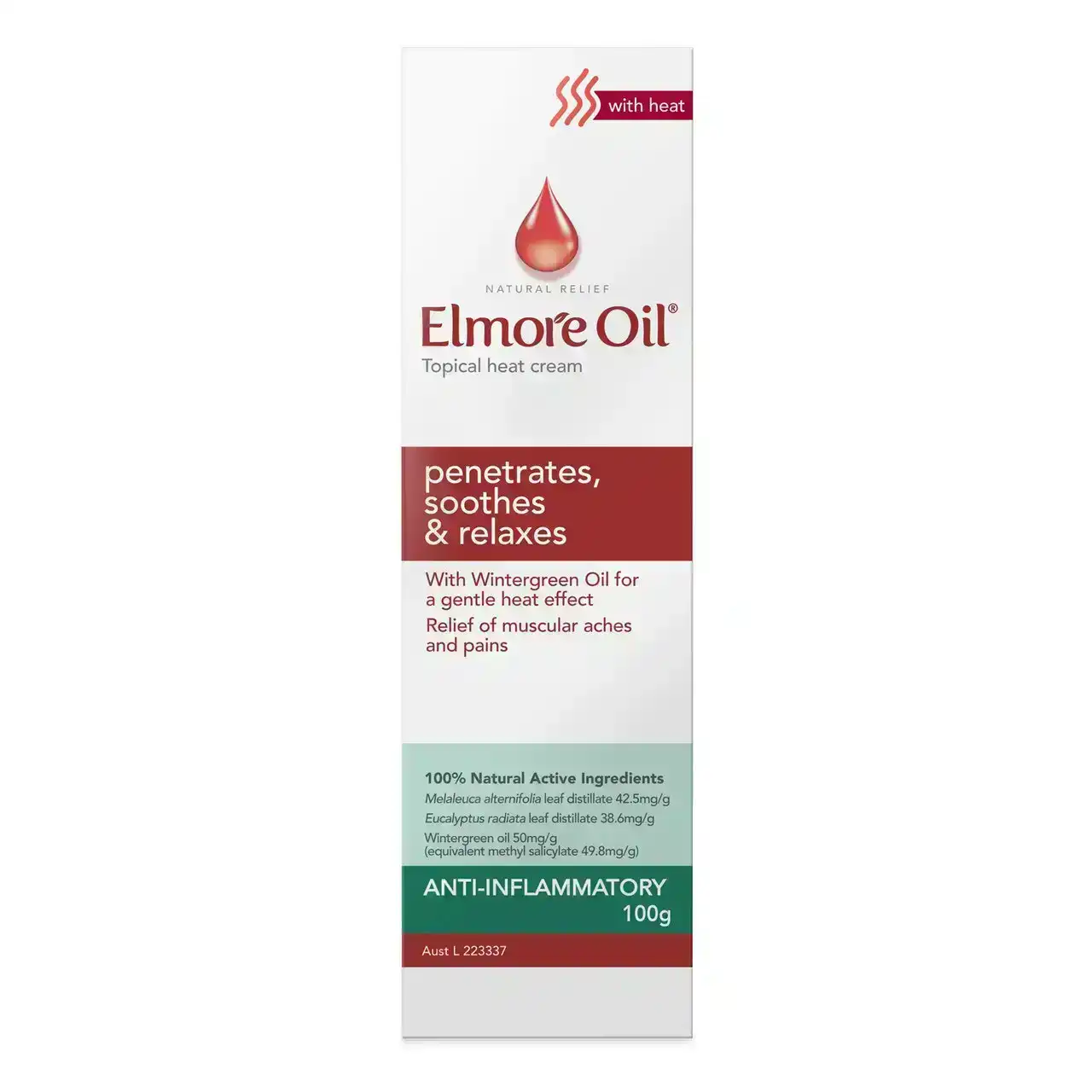 Elmore Oil Topical Heat Cream 100g