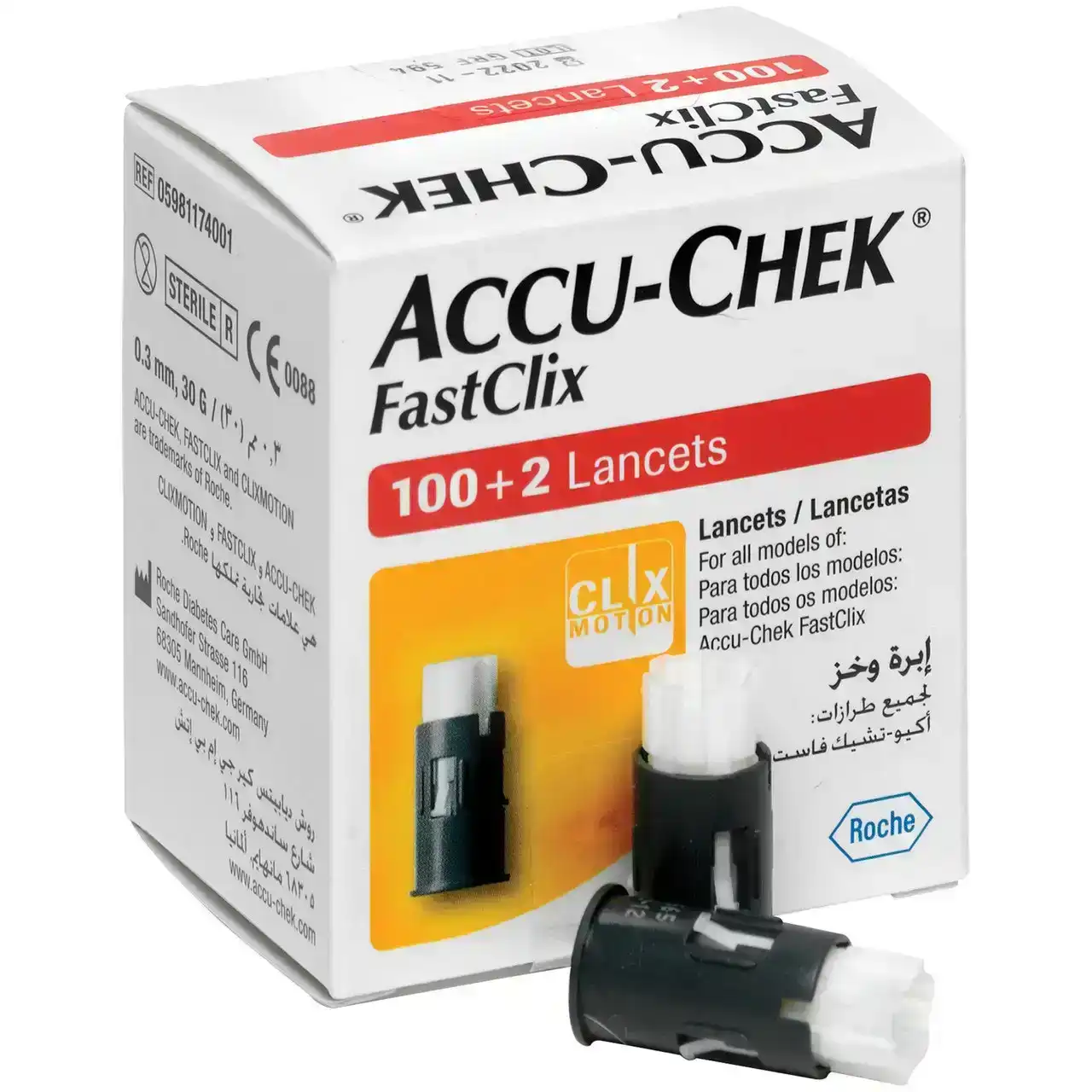 Accuchek Fastclix 100 + 2 Lancets