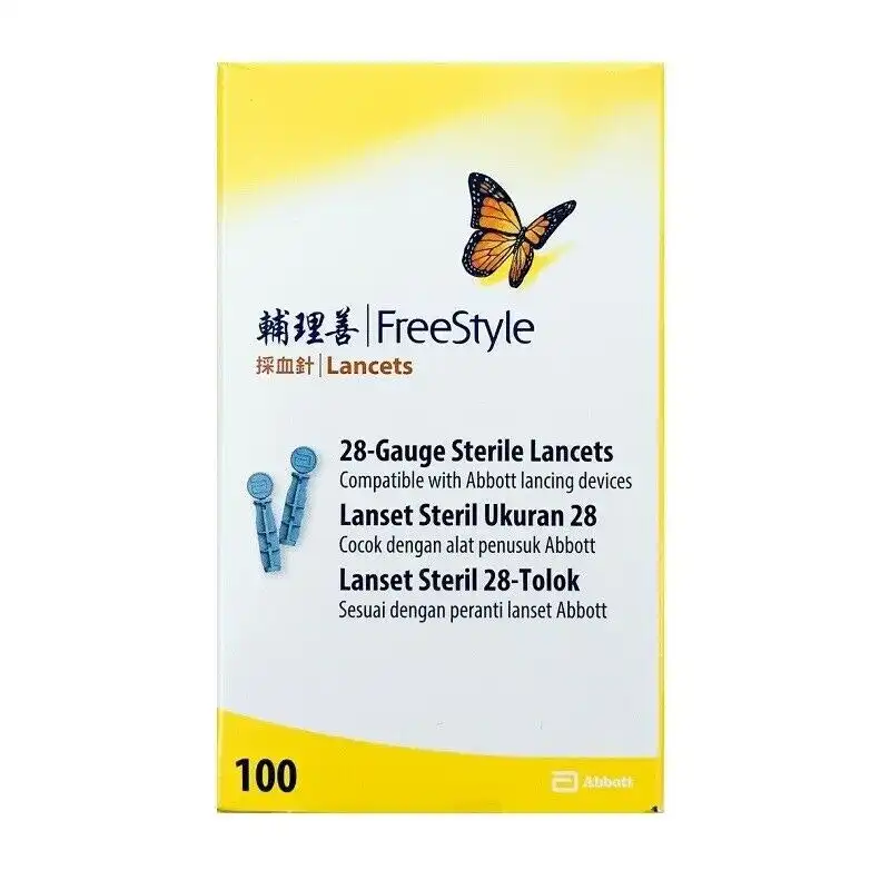 FreeStyle 28 Gauge Sterile Lancets 100