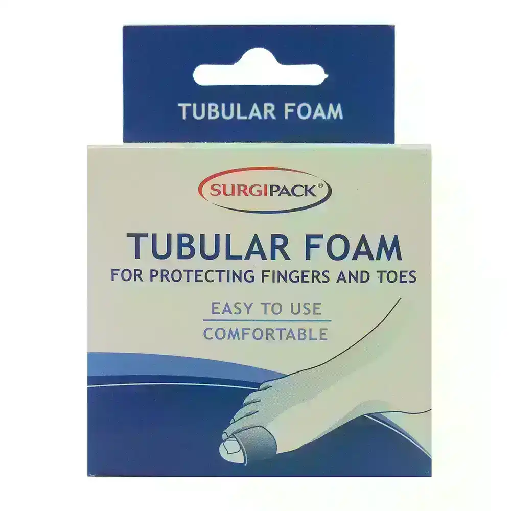 SurgiPack Tubular Foam For Protecting Fingers &amp; Toes Medium (21MMx25)