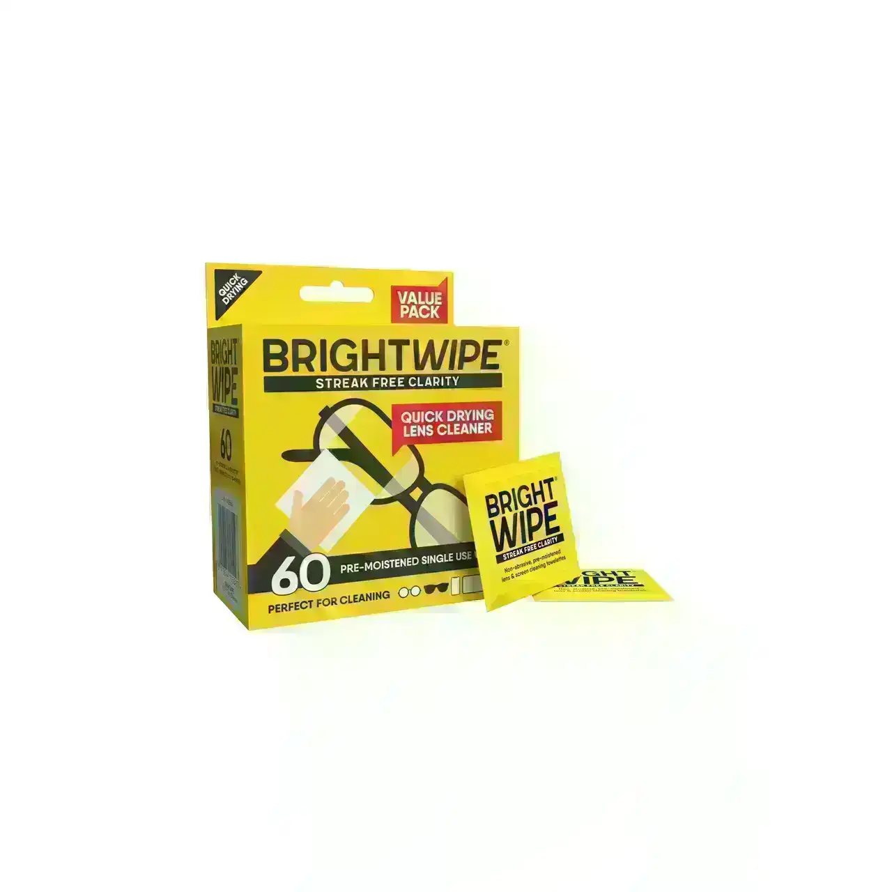 BRIGHTWIPE - 60pc Lens Wipes