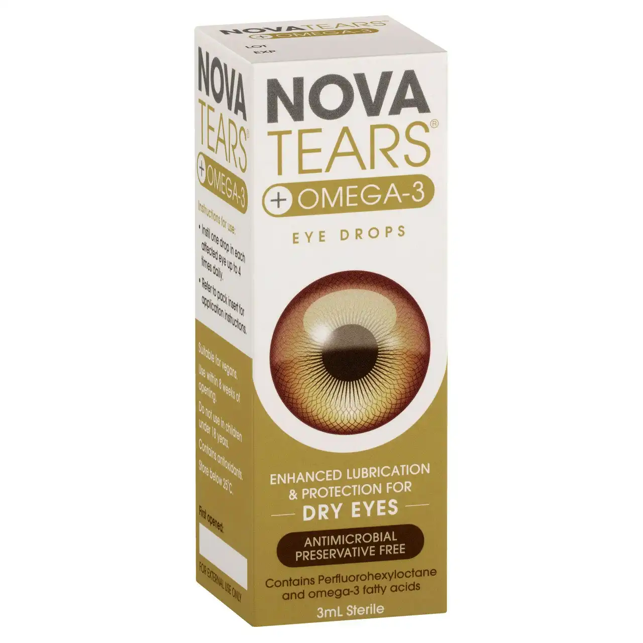 NovaTears + Omega-3 Eye Drops 3mL