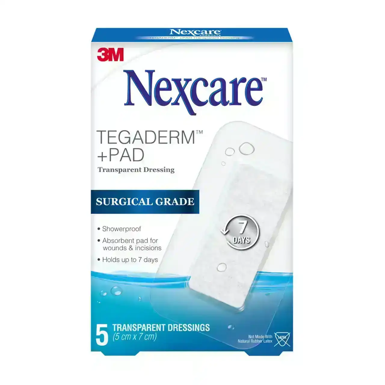 Nexcare Tegaderm + Pad Waterproof Dressing 5 Pack