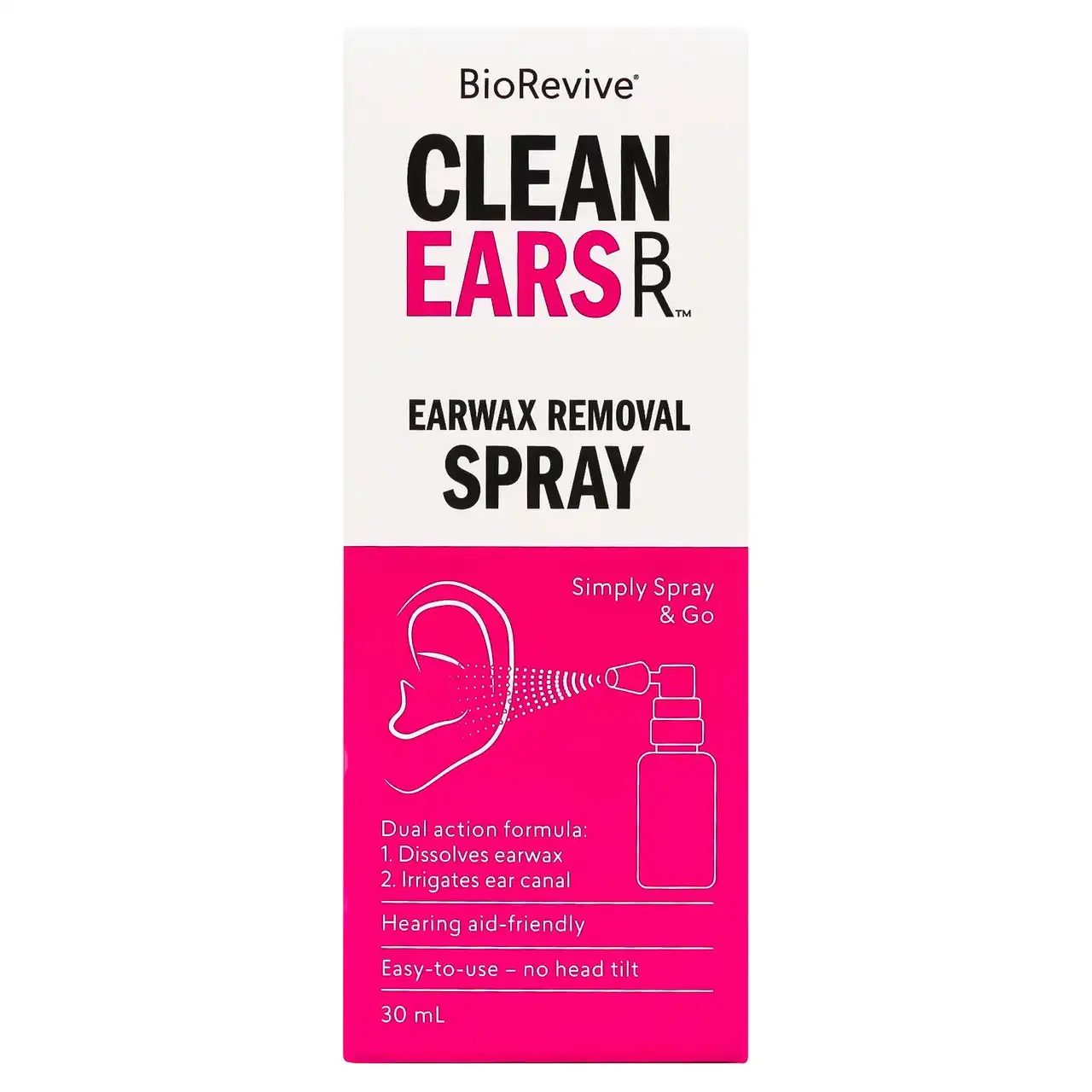 BioRevive CleanEars Earwax Removal Spray 30mL