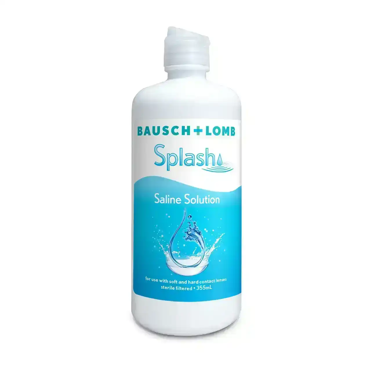 Bausch &amp; Lomb Splash Saline Solution 355ml