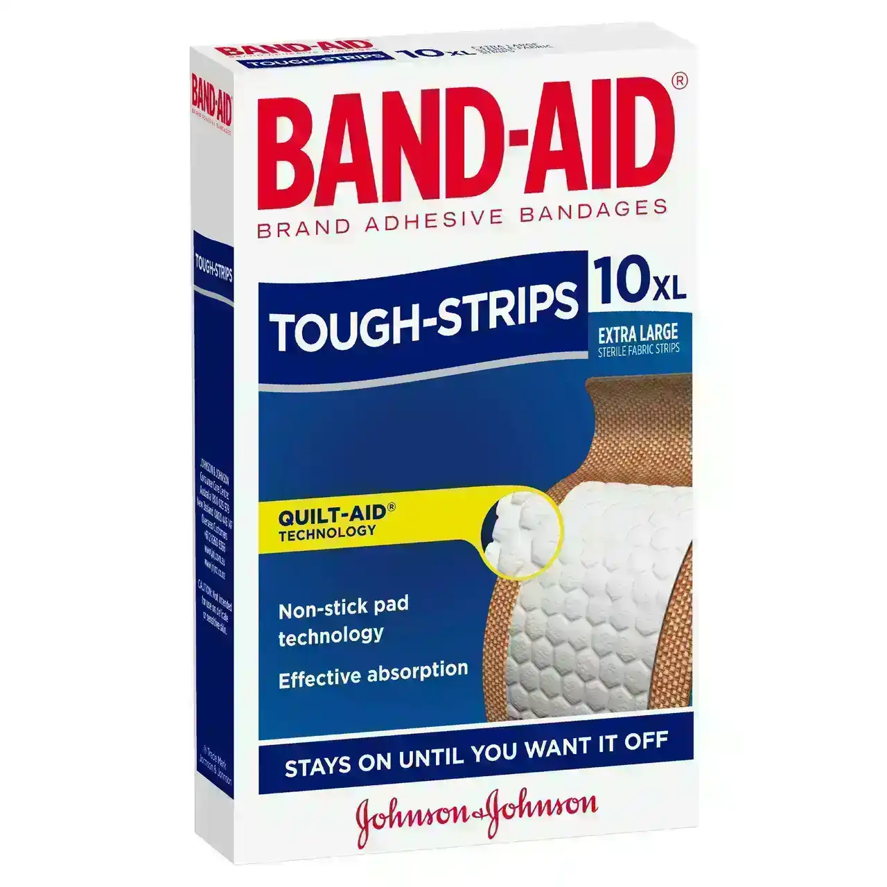 BAND-AID Tough Strips Extra Large Fabric 10 Pack