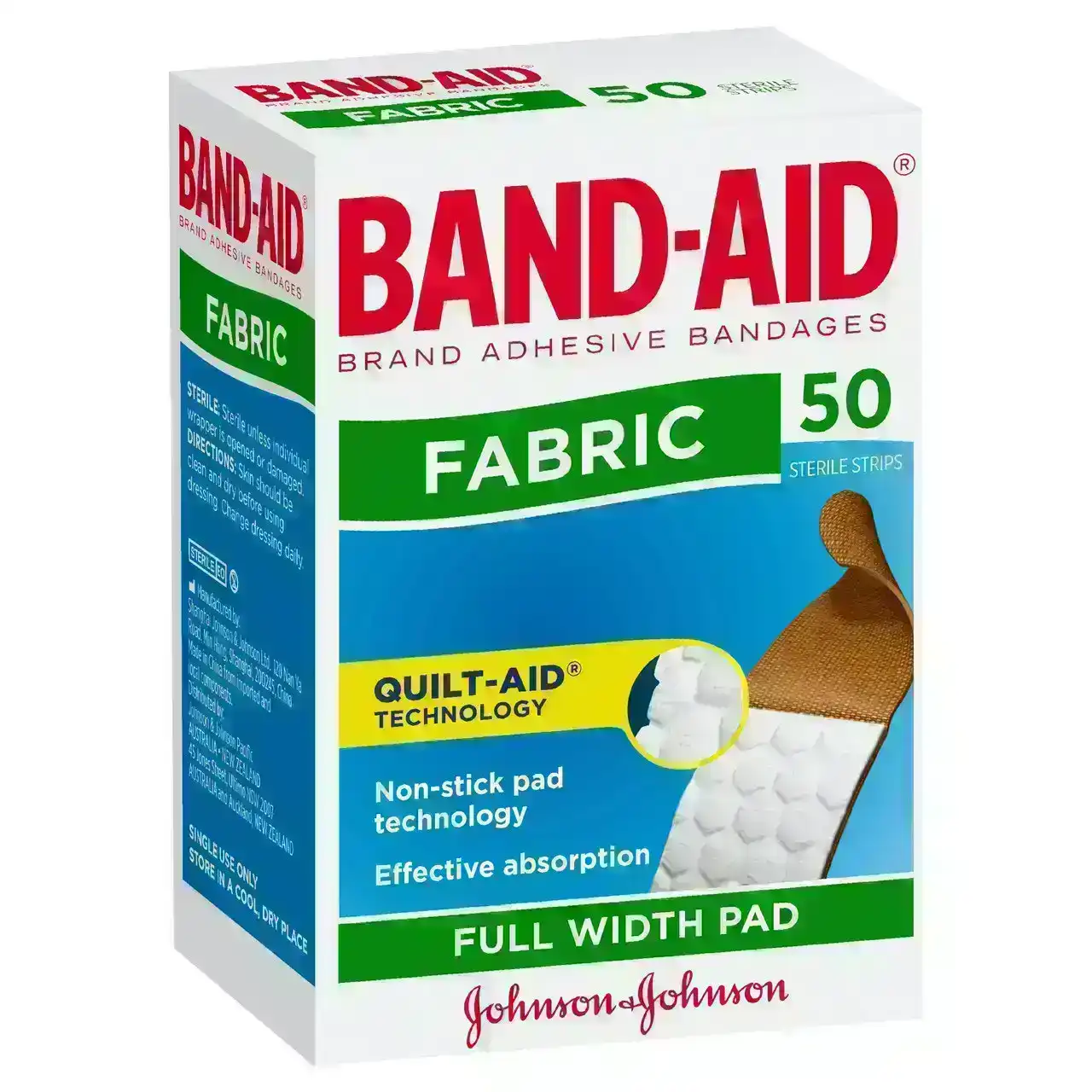 BAND-AID Fabric Strips 50 Pack