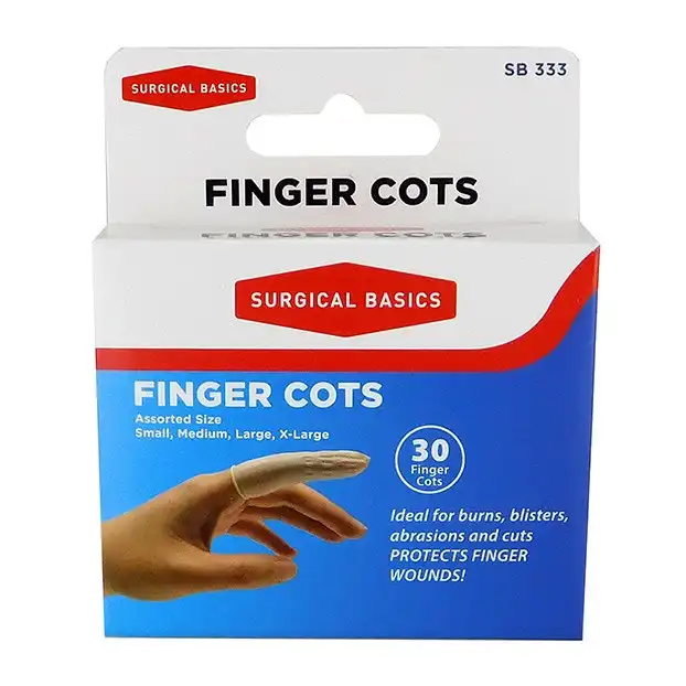 Surgical Basics Finger Cots 30 Pack