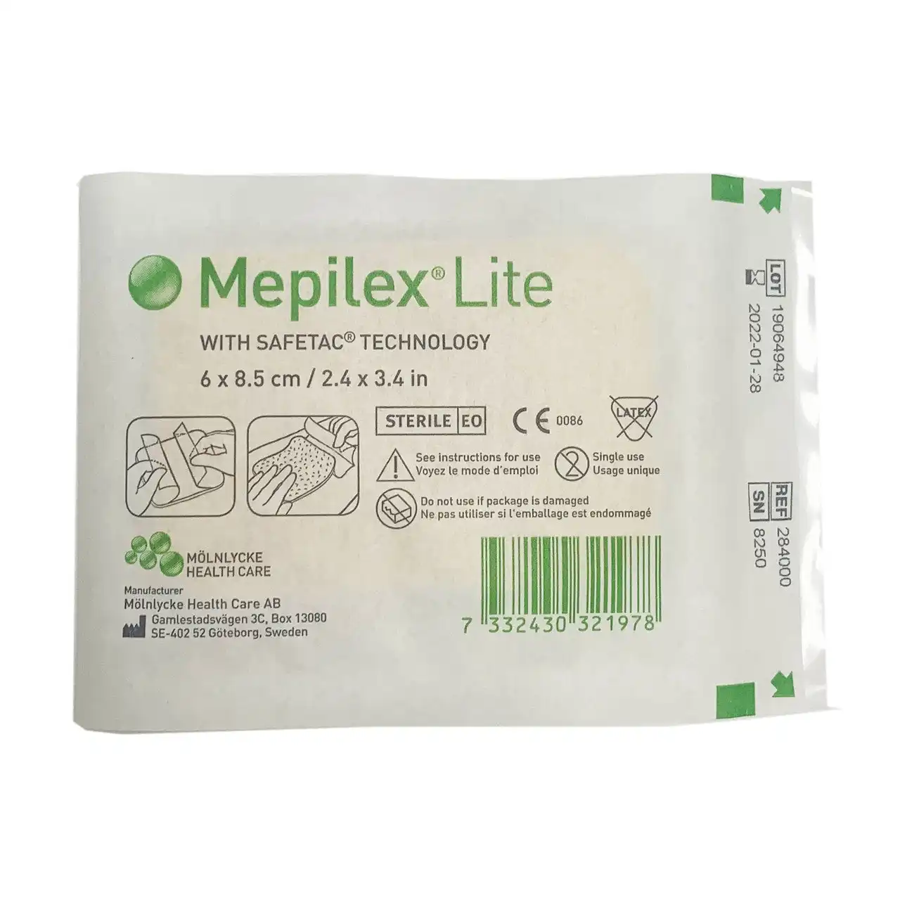 Mepilex Lite 6cm x 8.5cm Dressing