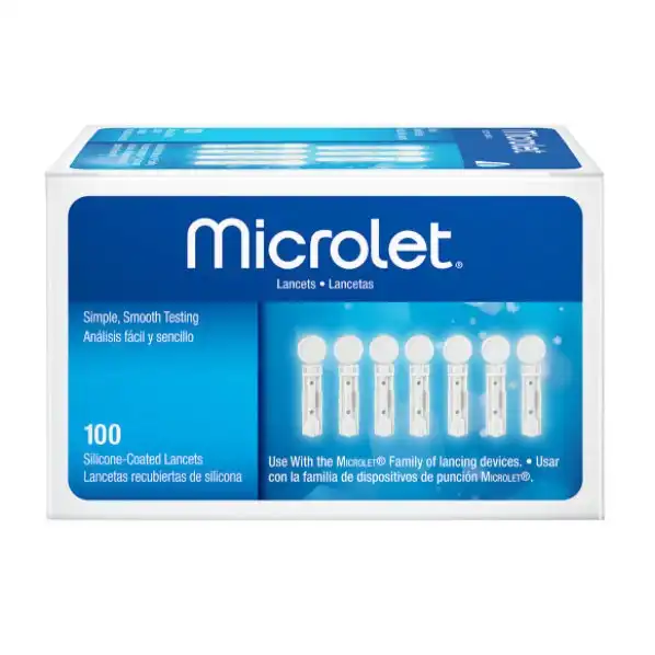 Microlet Silicone-Coated Lancets 100