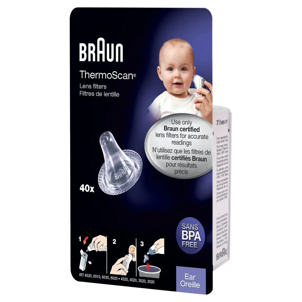 Braun ThermoScan Lens Filters 40ea
