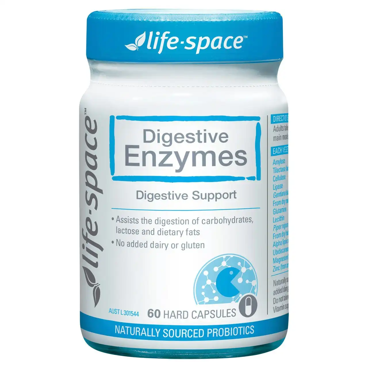 Life-Space Digestive Enzymes 60 Hard Capsules