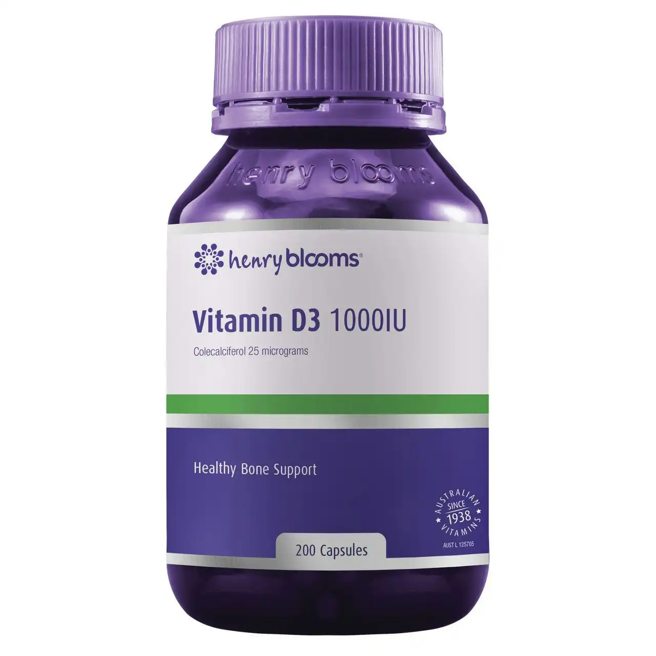 Blooms Vitamin D3 1000IU Capsules 200