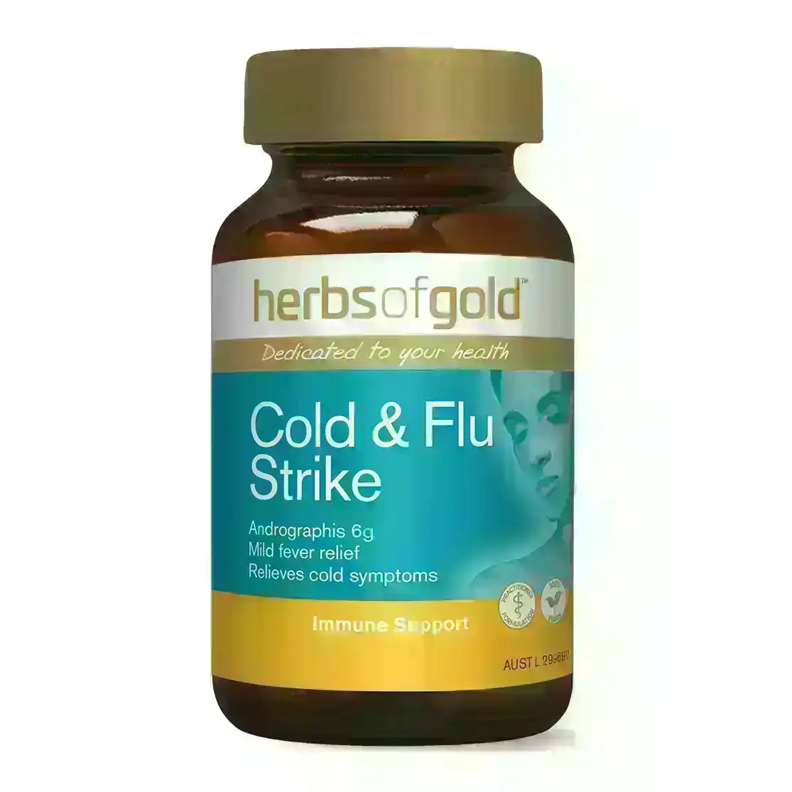 Herbs Of Gold Cold &amp; Flu Strike 30 Tablets