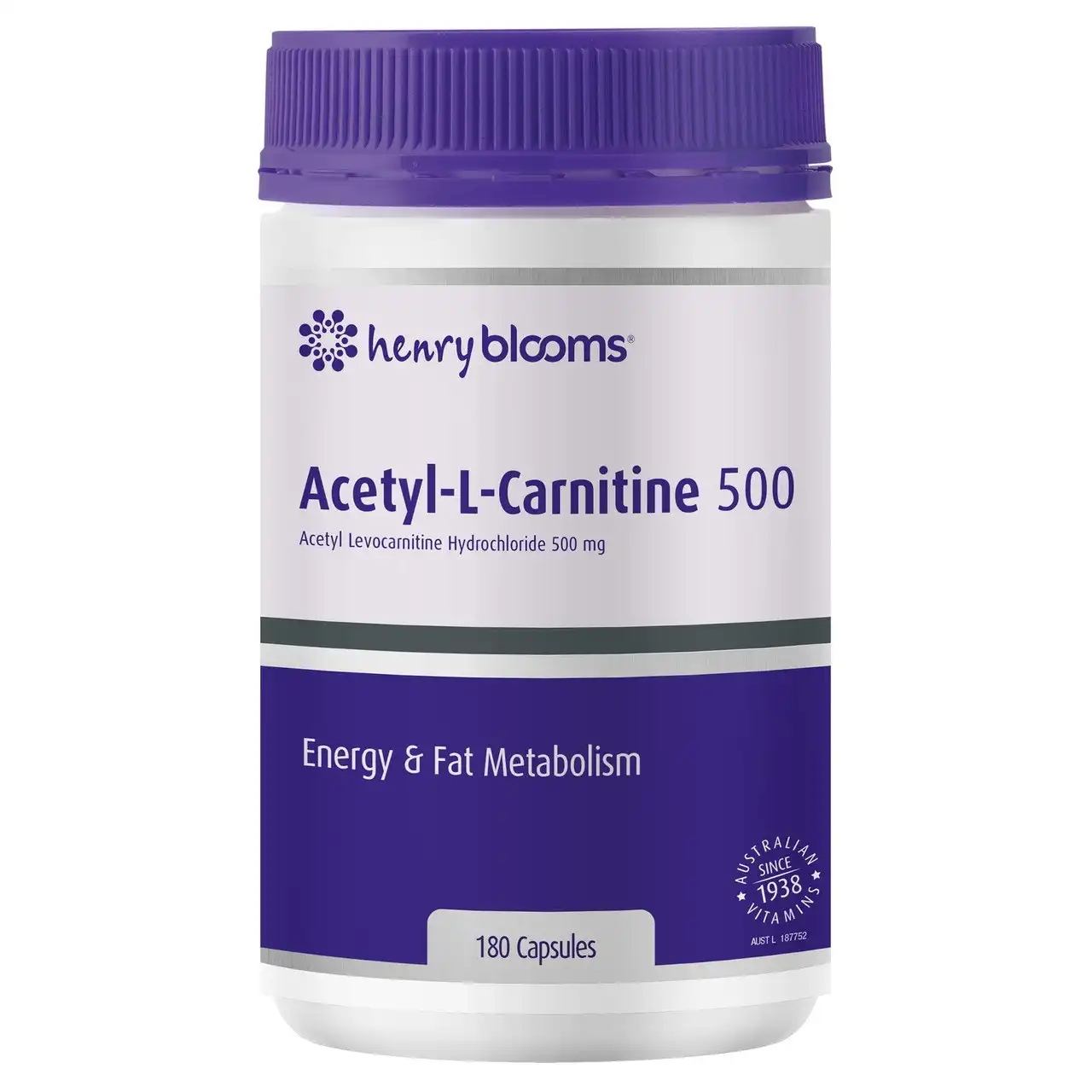 Blooms Acetyl L-Carnitine 500 180 Capsules