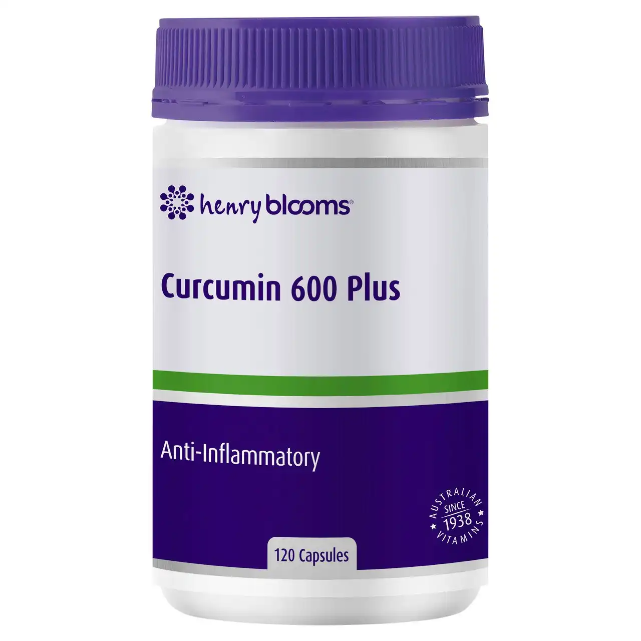 Henry Blooms Curcumin 600 Plus 120 capsules