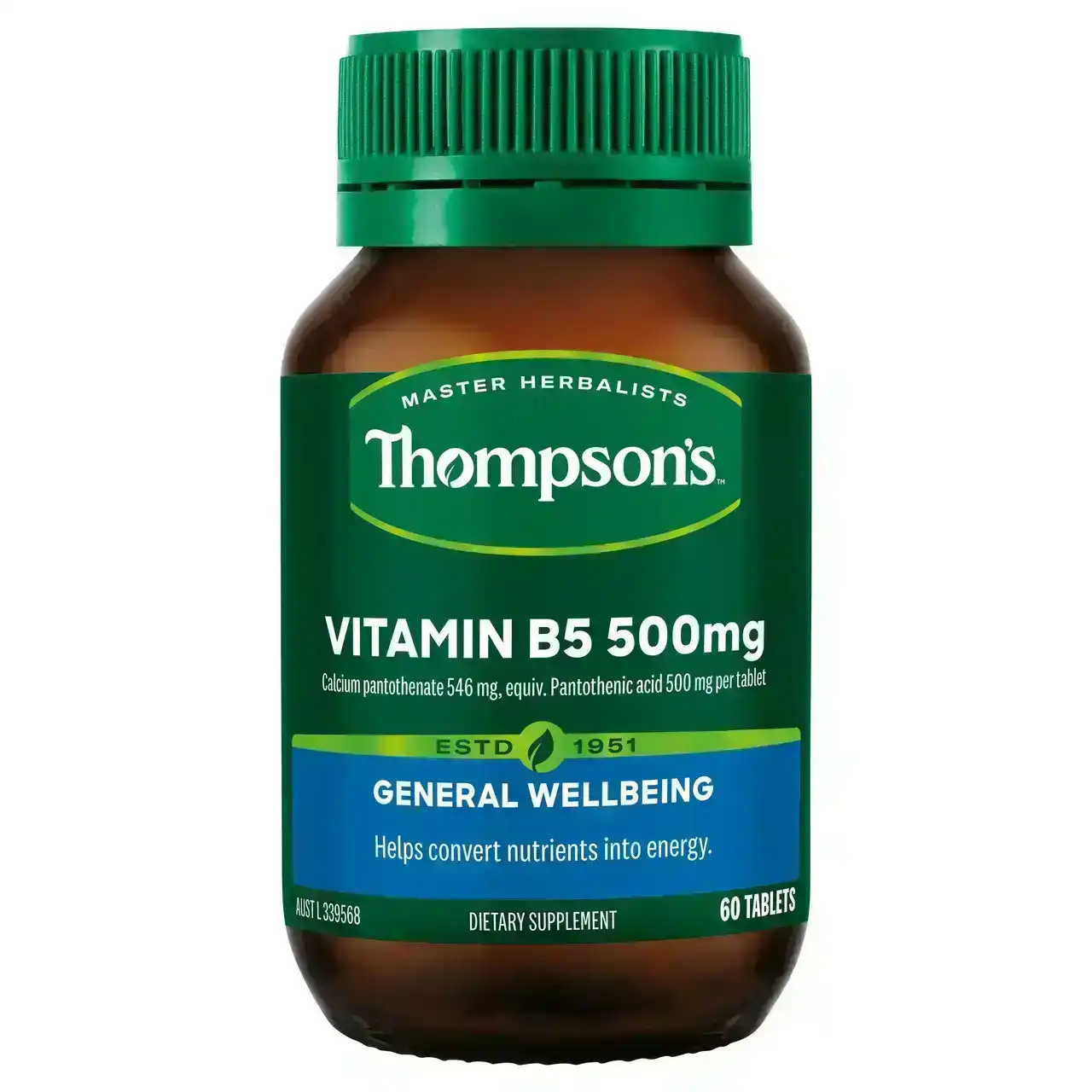 Thompson&#39;s Vitamin B5 500mg 60 Tablets