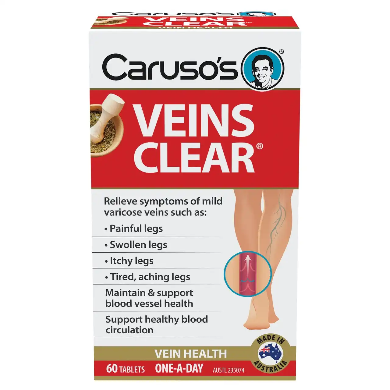 Caruso's Veins Clear 60 Tablets