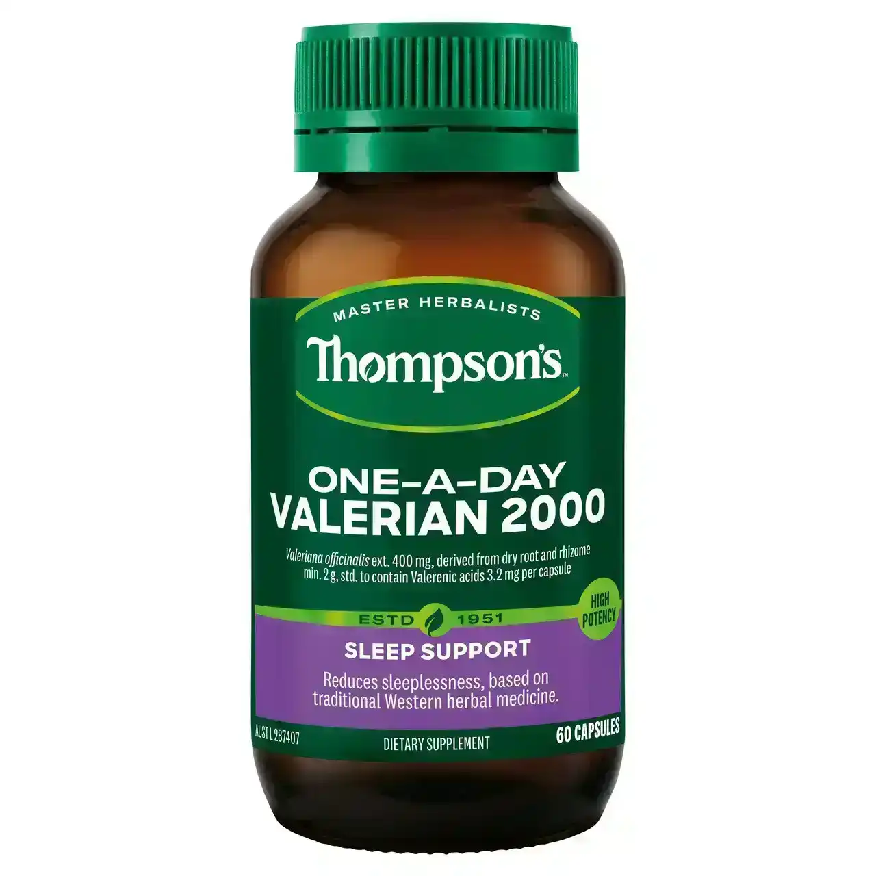 Thompson&#39;s One-a-day Valerian 2000 60 caps
