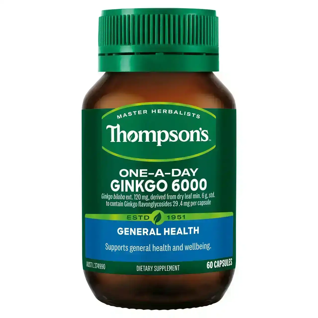 Thompson&#39;s One-a-Day Ginkgo 6000 60 Capsules