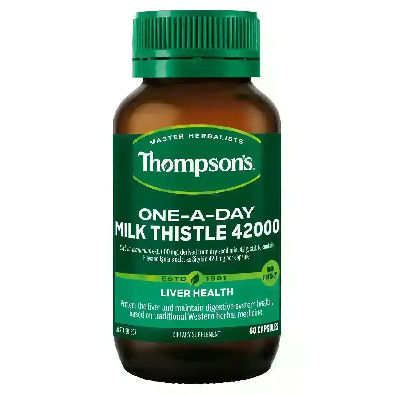 Thompson&#39;s One-a-day Milk Thistle 42000 60 Capsules