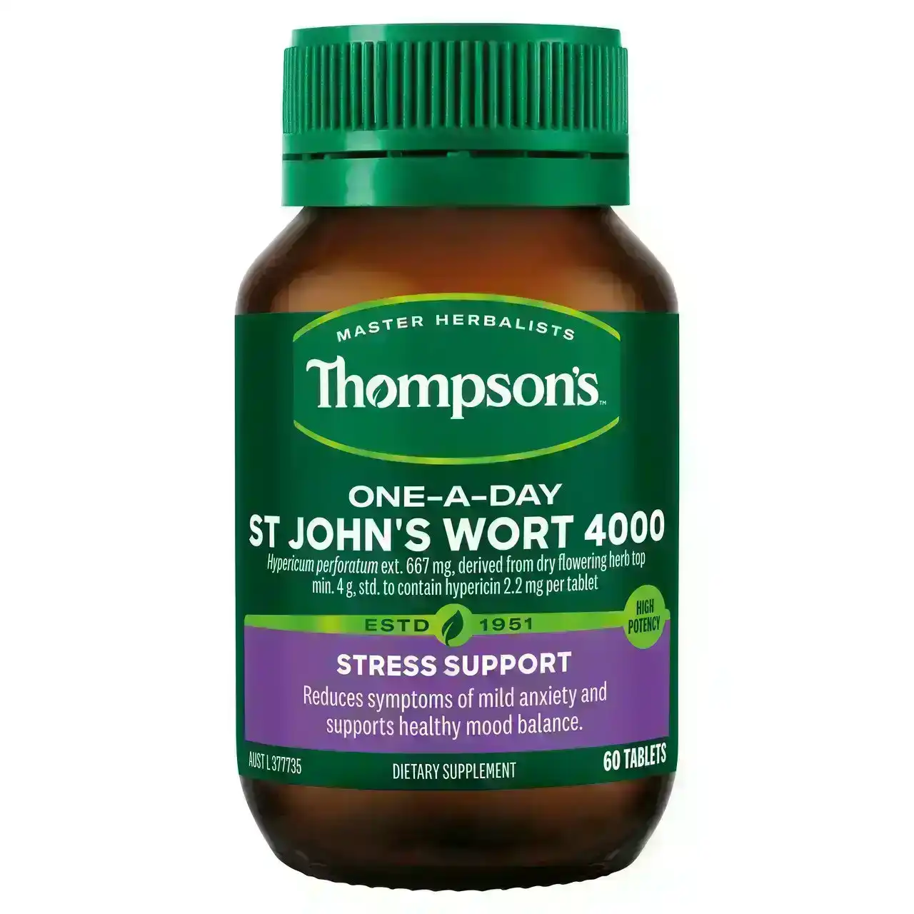 Thompson&#39;s One-A-Day St John&#39;s Wort 4000 60 Tablets