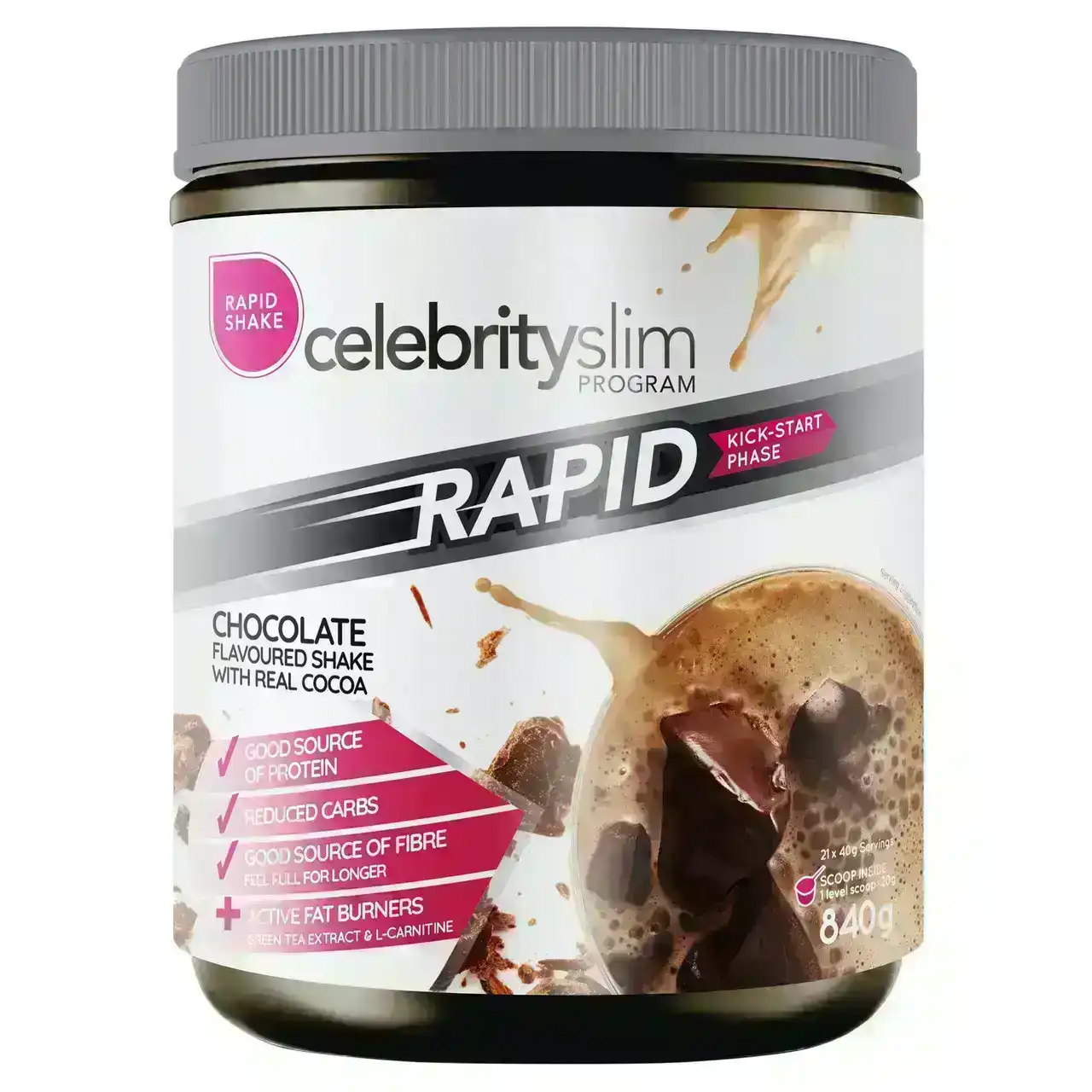 Celebrity Slim Rapid Chocolate 840g
