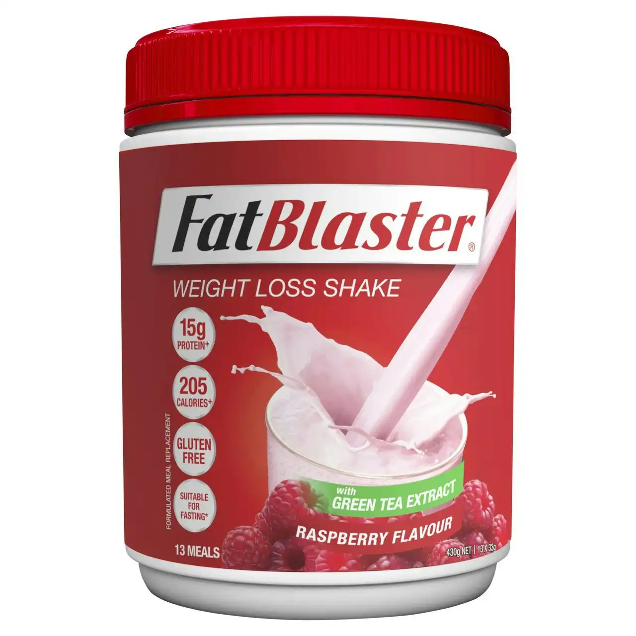 FatBlaster Weight Loss Shake Raspberry 430g
