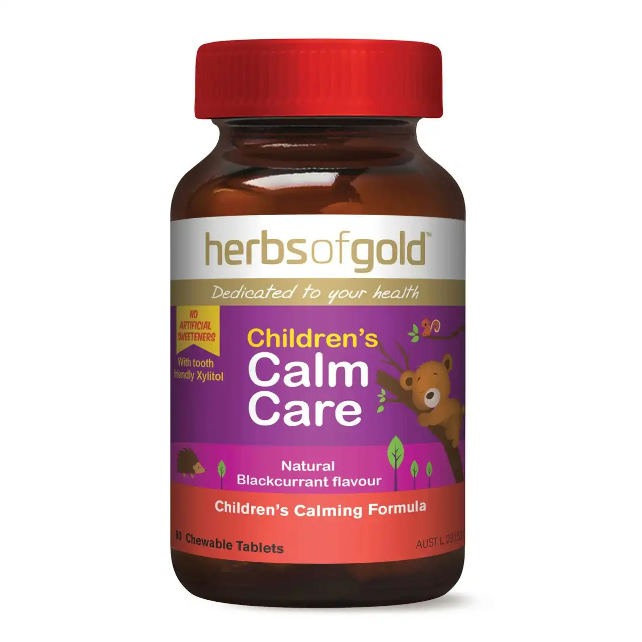 Herbs Of Gold Childrens Calm Care 60 Chewable Tablets