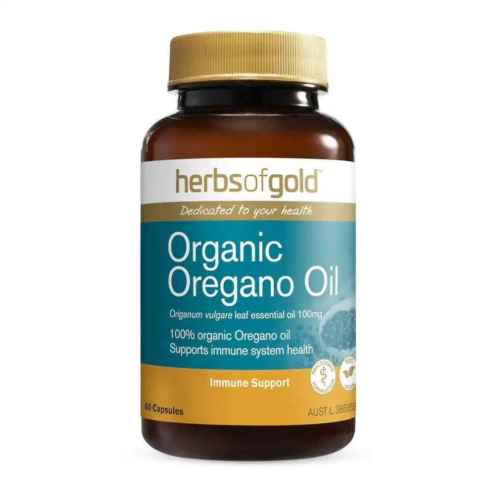 Herbs Of Gold Organic Oregano Oil Capsules 60