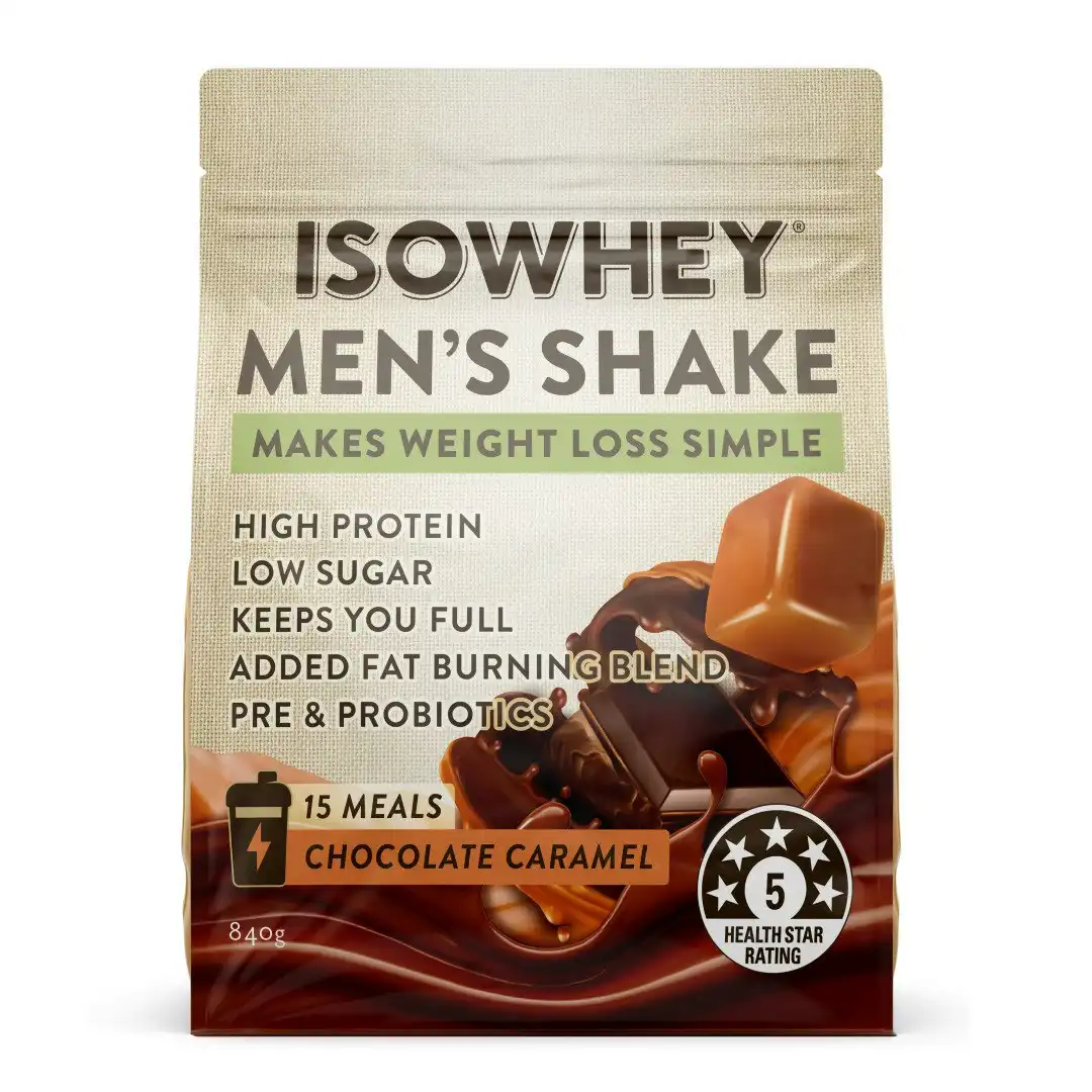 IsoWhey Men's Shake Choc Caramel 840g
