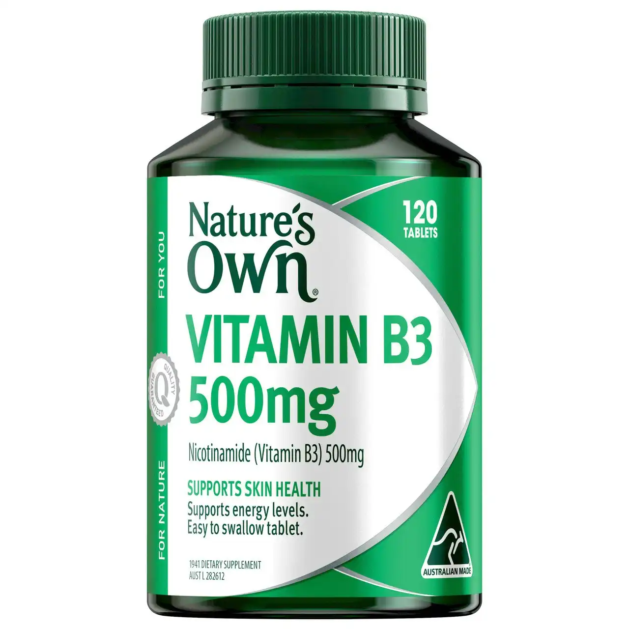 Natures Own Vitamin B3 500mg Tablets 120